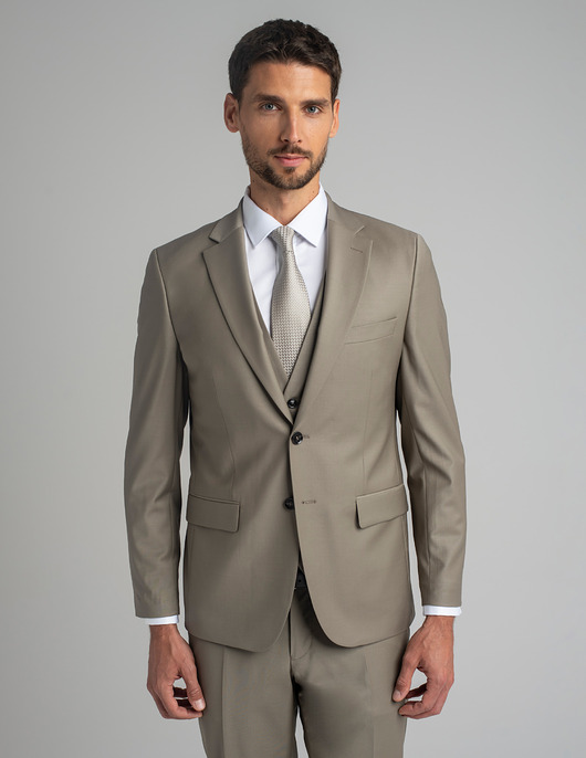 Marynarka do zestawu brione greige slim fit