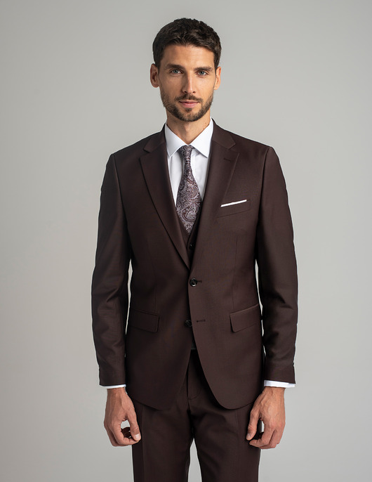 Marynarka do zestawu brione bordo slim fit