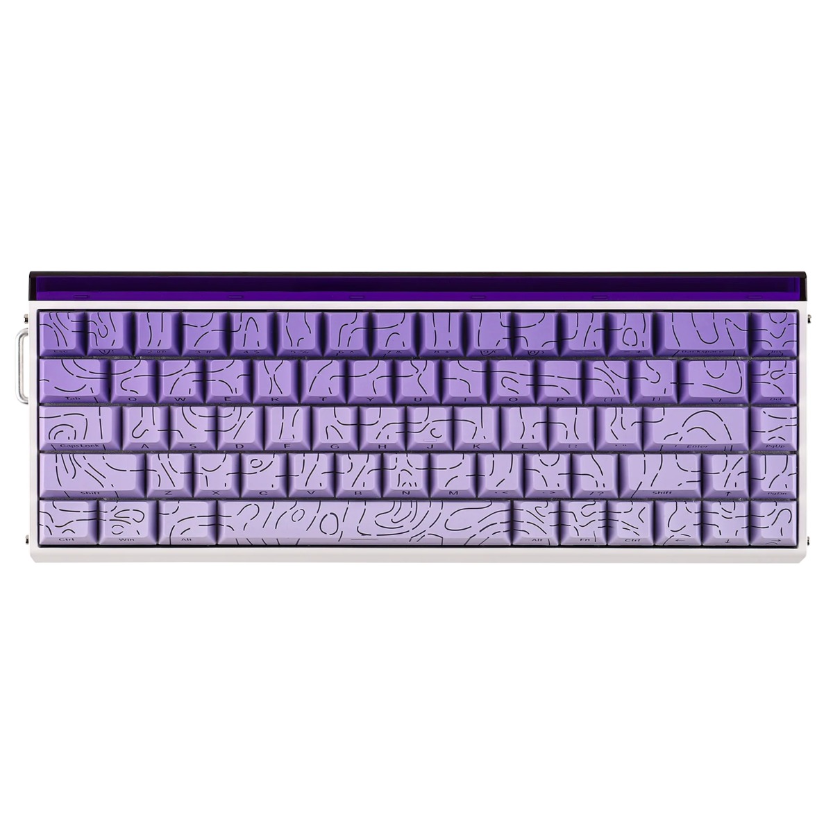 Klawiatura mechaniczna AULA HERO 68 HE fioletowo-biała AUH68-WP-ME