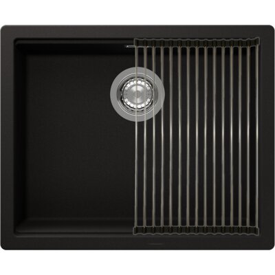 SCHOCK Zlewozmywak jednokomorowy z ociekaczem Manhattan N-100L Onyx