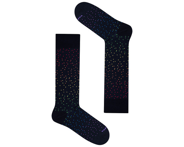 Wełniane skarpetki merino - Wełniana 61m1 (iris)