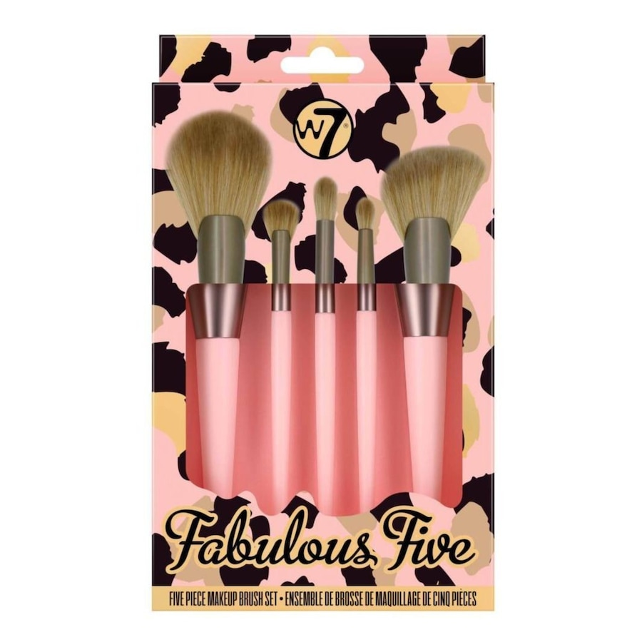 W7 FABULOUS FIVE Gift Set ZESTAW PĘDZLI DO MAKIJAŻU Zestawy pędzli do makijażu 1 ct