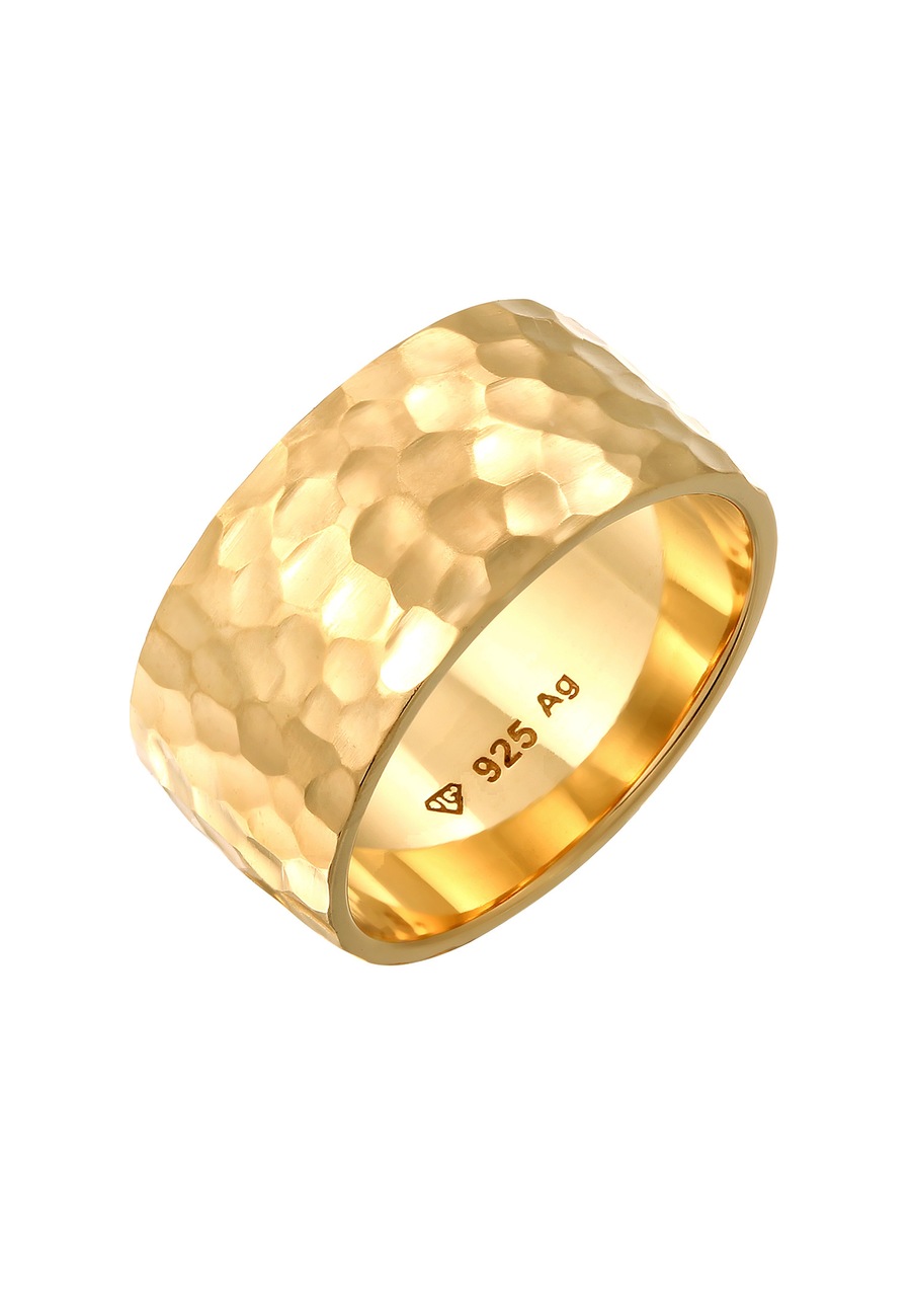 Elli Opaska damska Basic Hammered wykonana ze srebra próby 925 Sterling Silver Pierścionki 1 ct Damski