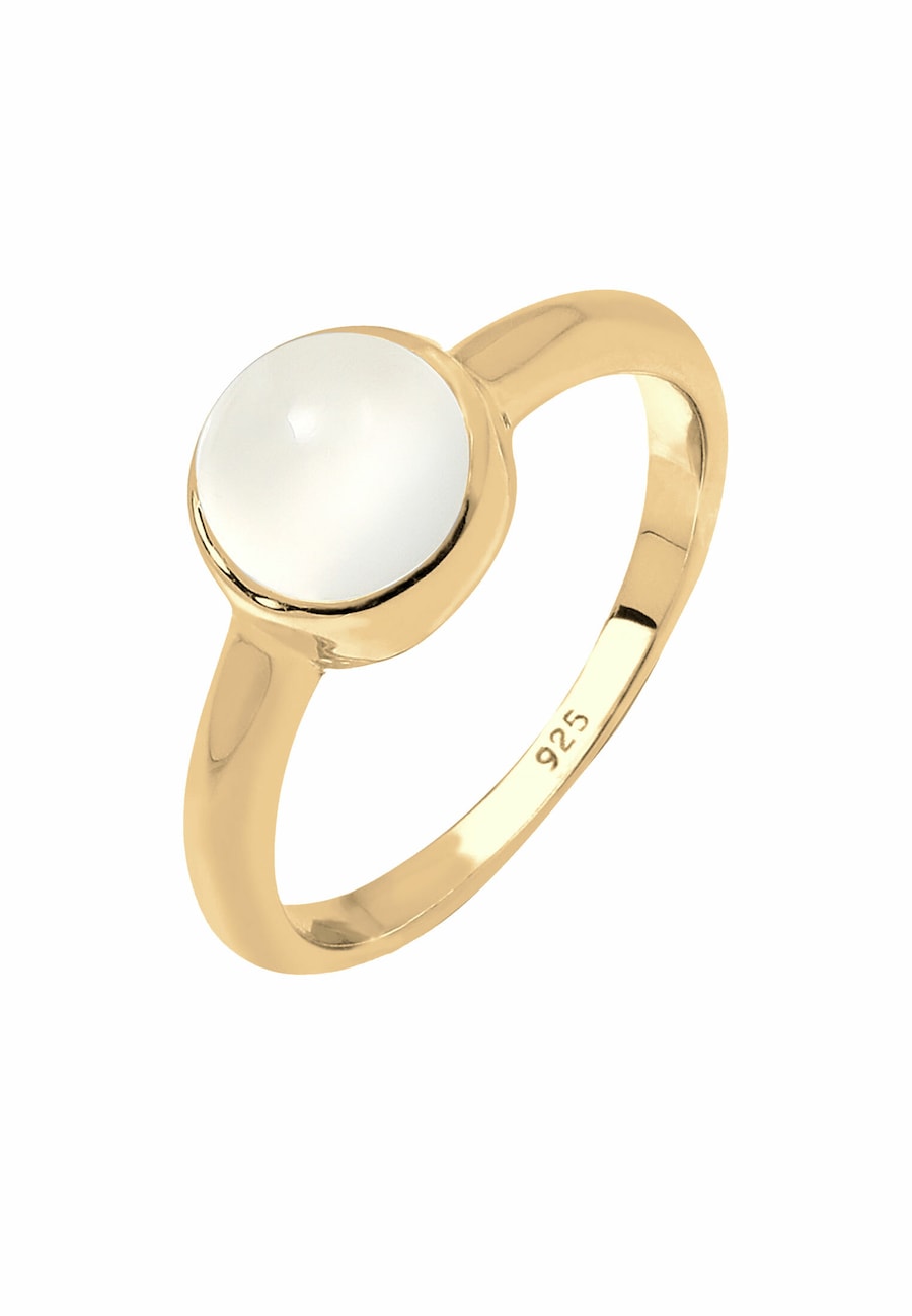 Elli Damski soliter z kamieniem księżycowym w srebrze próby 925 Sterling Silver Pierścionki 1 ct