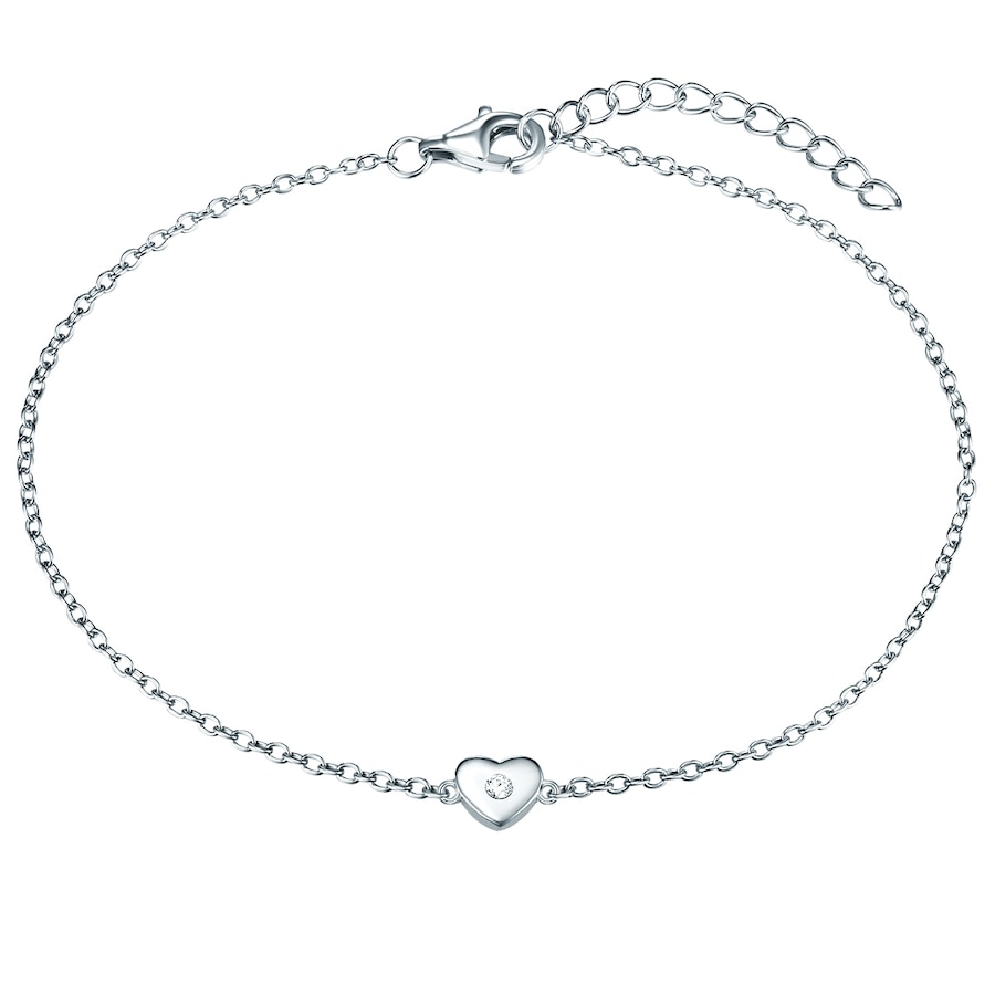 Rafaela Donata Srebrna bransoleta Serce srebro wysokiej próby Cyrkonia srebrny Bransoletki 1 ct Damski