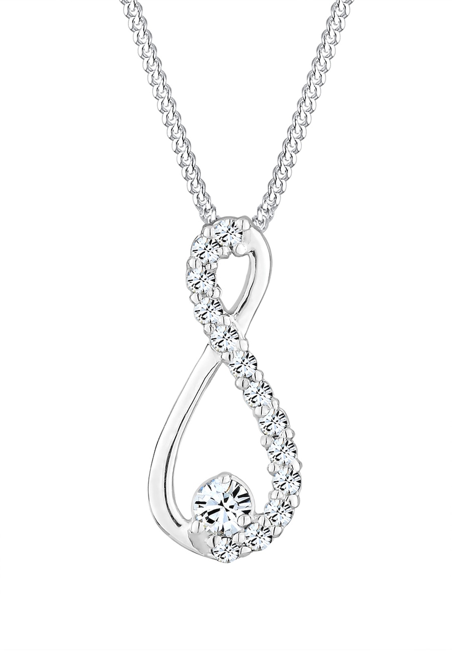 Elli Damski wisior Nieskończoność szlachetny z kryształami w srebrze próby 925 sterling silver Naszyjniki 1 ct