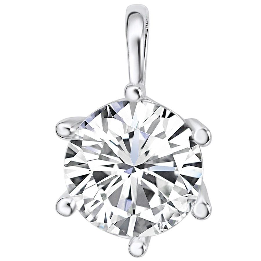 Rafaela Donata Zawieszka z kryształkami Swarovski Mosiądz zdobiony kryształkami Swarovski® srebrny Wisiorki 1 ct Damski