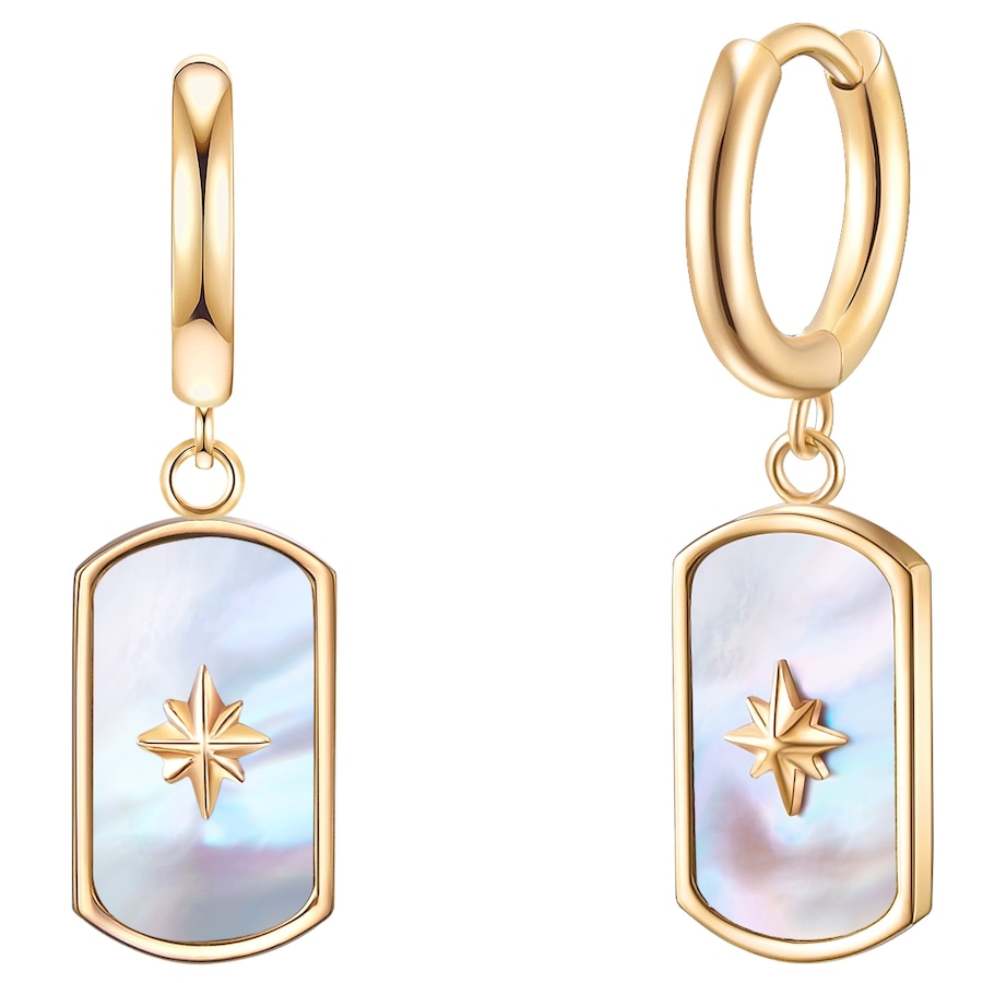 Valero Pearls Stal nierdzewna Masa perłowa Kolczyki 1 ct Damski