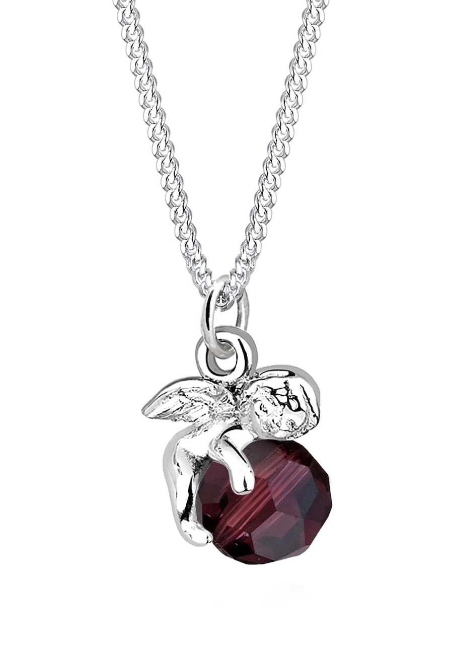 Elli Damski wisiorek Anioł z kryształem w srebrze próby 925 Sterling Silver Naszyjniki 1 ct