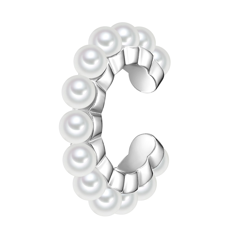 Glanzstücke München Srebrne klamry na ucho srebro wysokiej próby Perła naturalna srebrny Nausznice 1 ct Damski