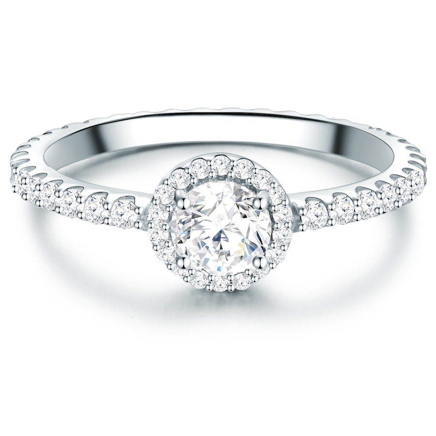 Trilani Srebrny pierścionek srebro wysokiej próby Cyrkonia srebrny Pierścionki 1 ct Damski