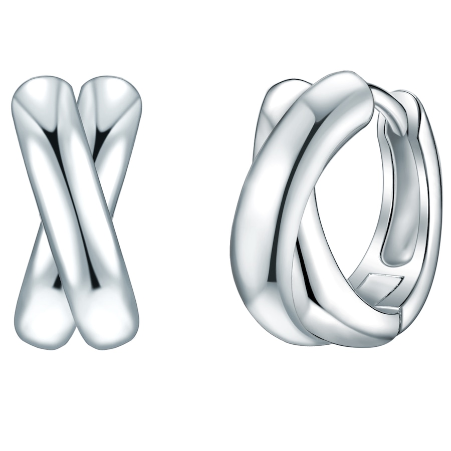 Rafaela Donata Srebrne kolczyki kreole srebro wysokiej próby srebrny Kolczyki koła 1 ct Damski