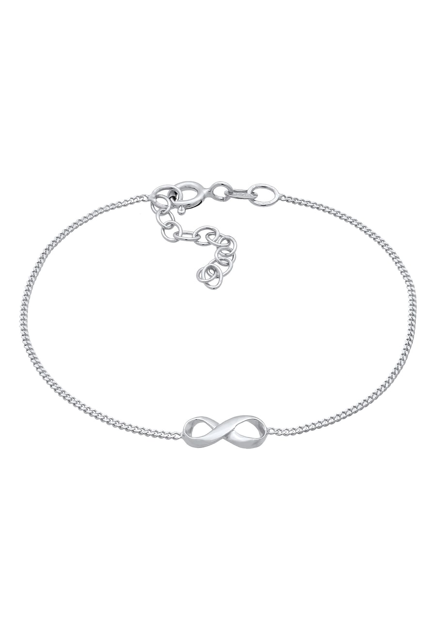 Elli Damski symbol nieskończoności w srebrze próby 925 Bransoletki 1 ct