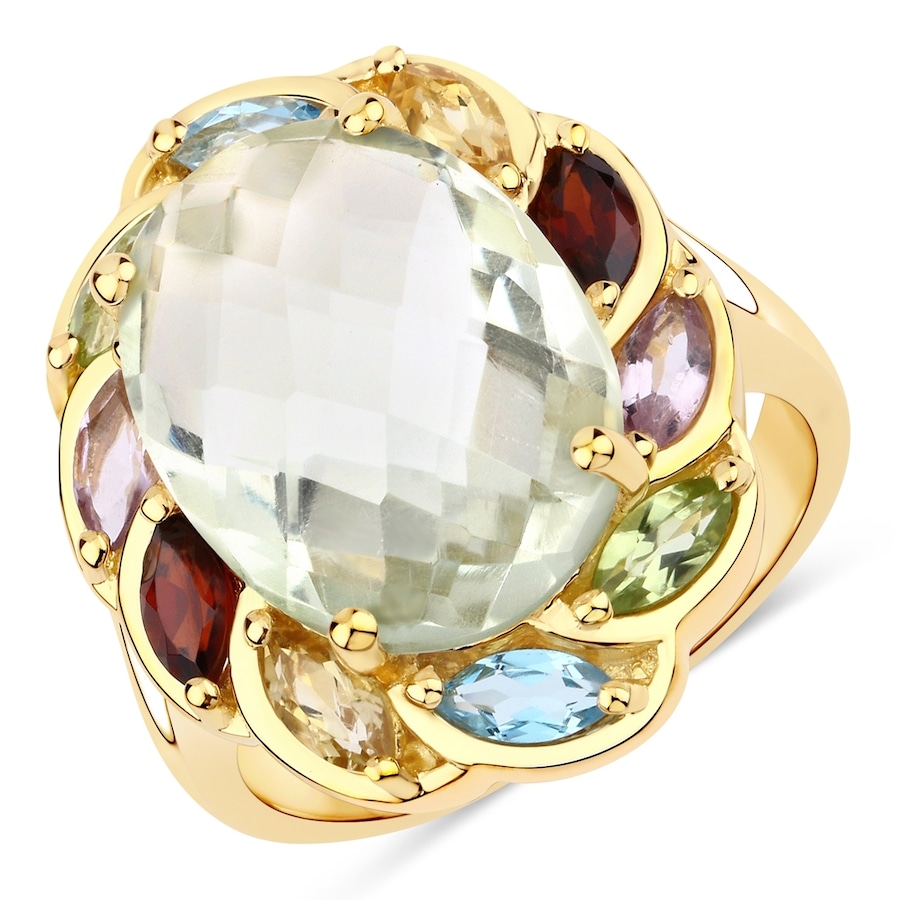 Rafaela Donata Pierścionek Srebro wysokiej próby Żółte złoto Pierścionki 1 ct Damski