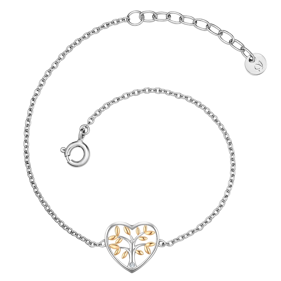 Glanzstücke München Bransoletka Drzewo życia z Srebro wysokiej próby w Srebrny Bransoletki 1 ct Damski