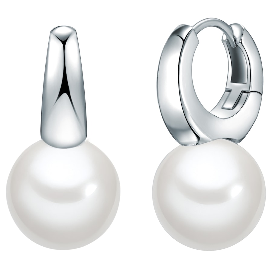 Lulu & Jane Mosiadz Sztuczna perła Kolczyki koła 1 ct Damski