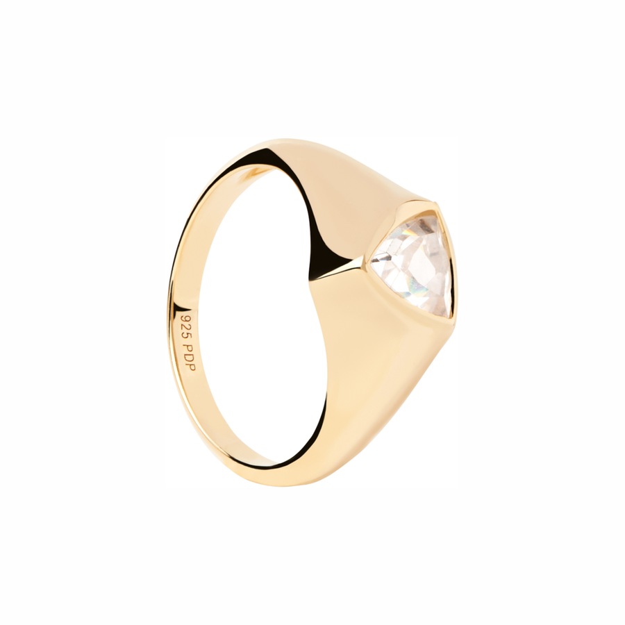 P D Paola Pierścionek P D Paola The New Essentials - pozłacany i 925 sterling silver i srebro Pierścionki 1 ct Damski