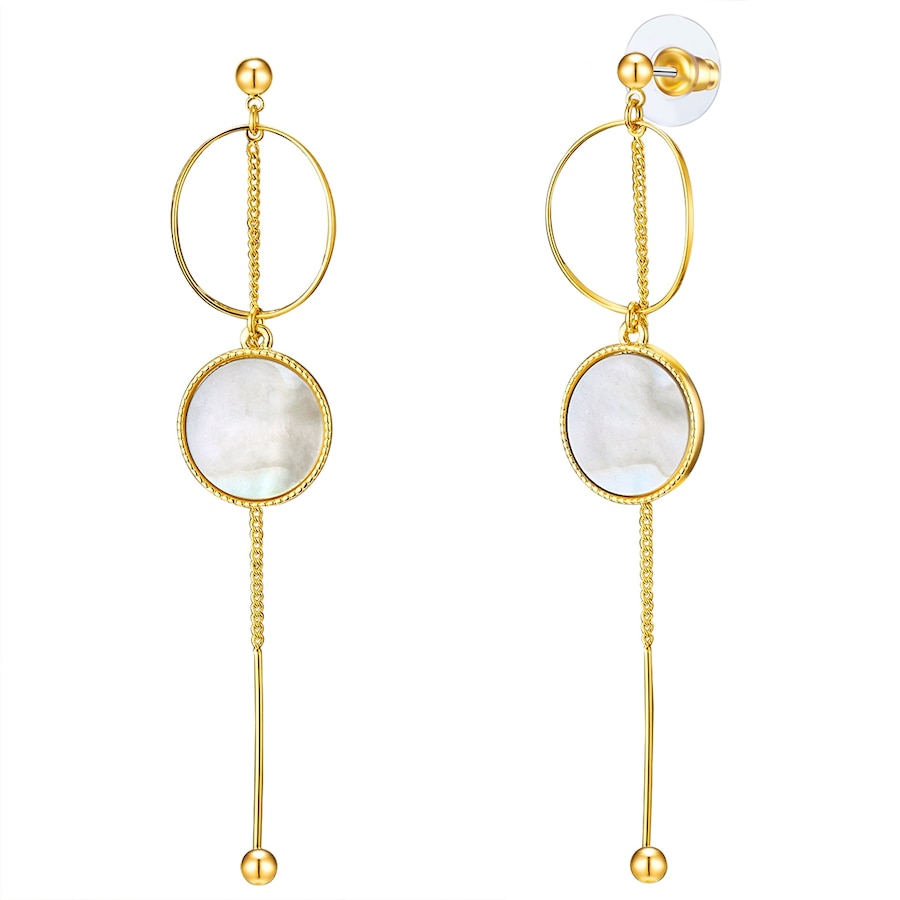 Lulu & Jane Stop metali Masa perłowa Kolczyki 1 ct Damski