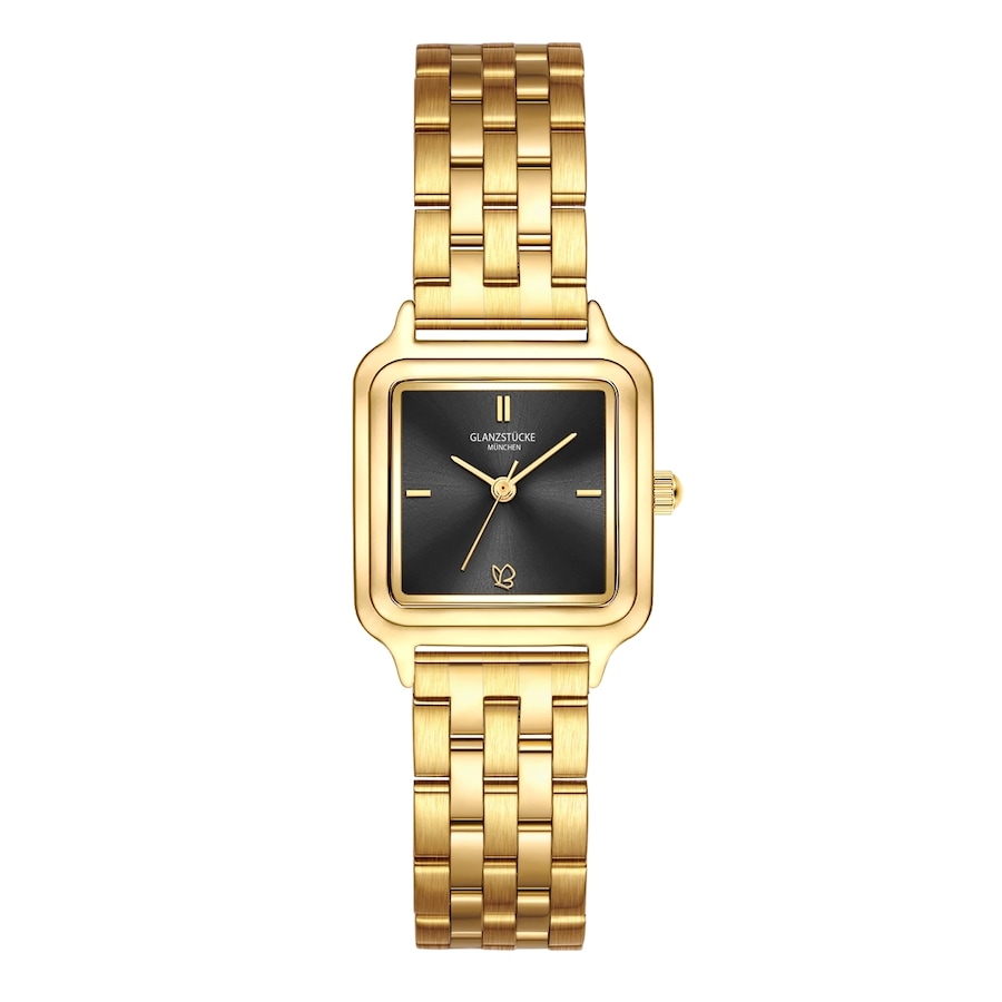 Glanzstücke München Zegarek na reke ze stali nierdzewnej w kolorze zlotym Zegarki damskie 1 ct Damski