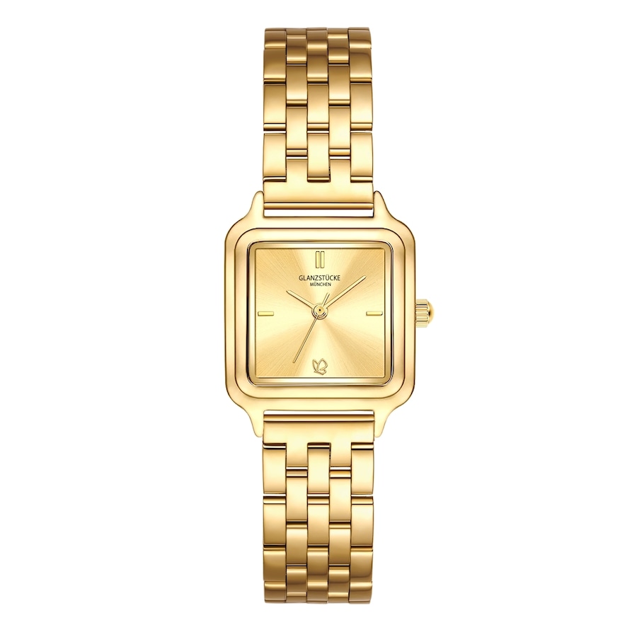 Glanzstücke München Zegarek na reke ze stali nierdzewnej w kolorze zlotym Zegarki damskie 1 ct Damski