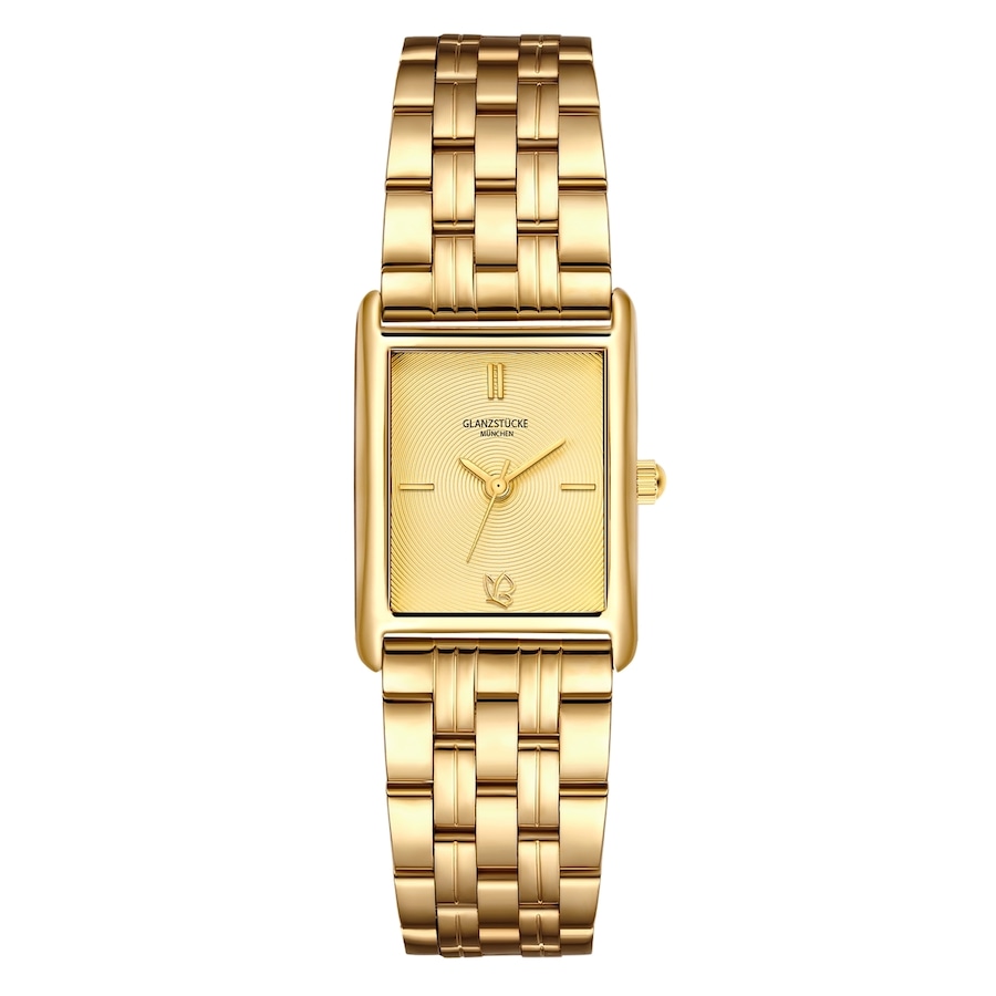 Glanzstücke München Zegarek na reke ze stali nierdzewnej w kolorze zlotym Zegarki damskie 1 ct Damski