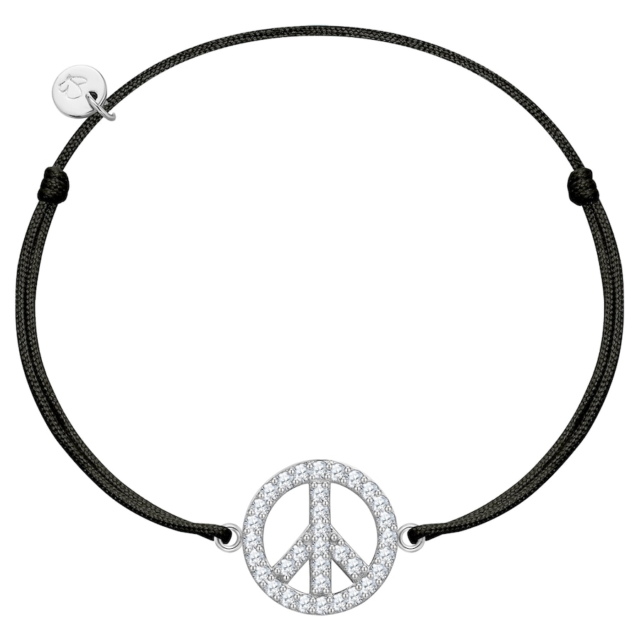 Glanzstücke München Bransoletka Peace Srebro wysokiej próby Srebrny Bransoletki 1 ct Damski