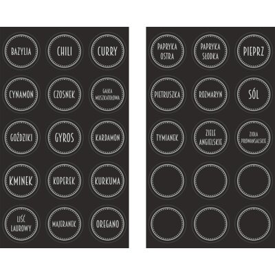 Etykiety na przyprawy BROWIN 660040 Samoprzylepne (30 szt.)