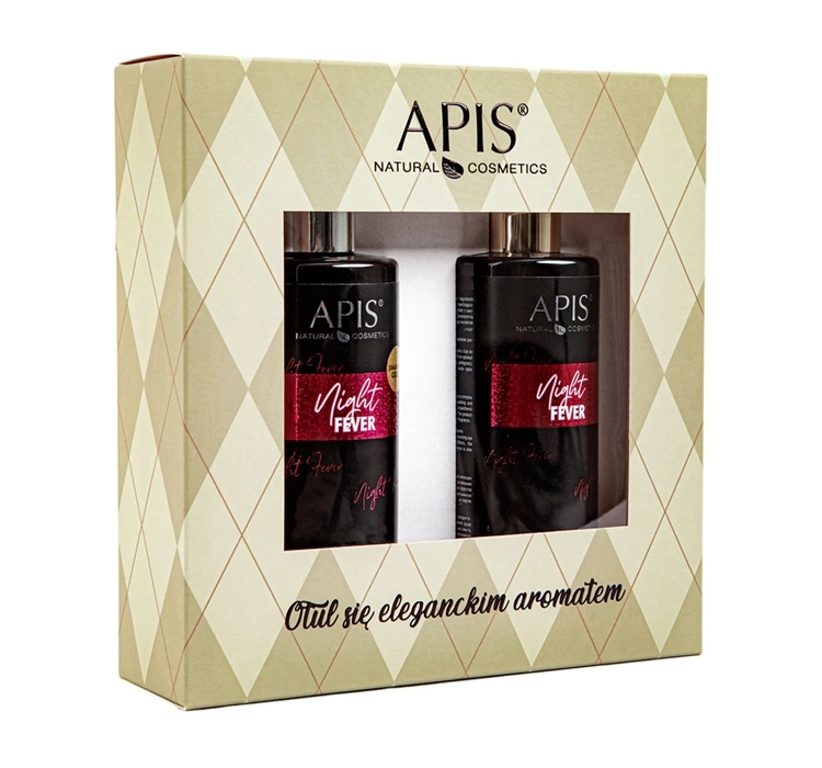 Apis Night Fever zestaw prezentowy do pielęgnacji ciała balsam 300 ml + żel do mycia ciała 300 ml