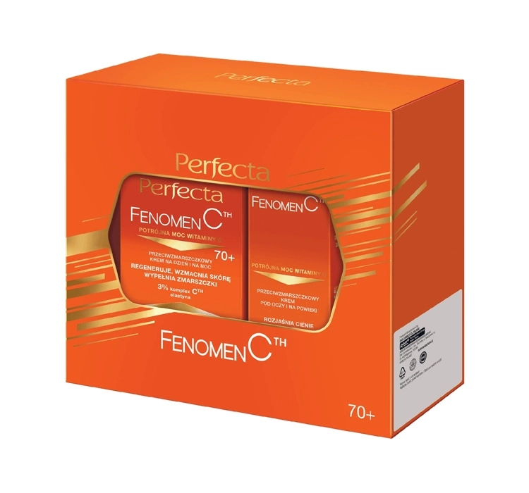 Perfecta Fenomen C 70+ zestaw prezentowy dla skóry dojrzałej krem do twarzy 50 ml + krem pod oczy 15 ml