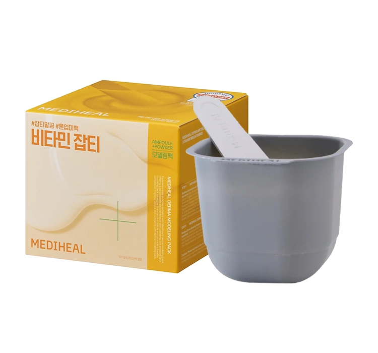 Mediheal Derma Modeling Pack Vitamin Brightening zestaw do pielęgnacji twarzy maseczka algowa 28 g + serum 2 ml