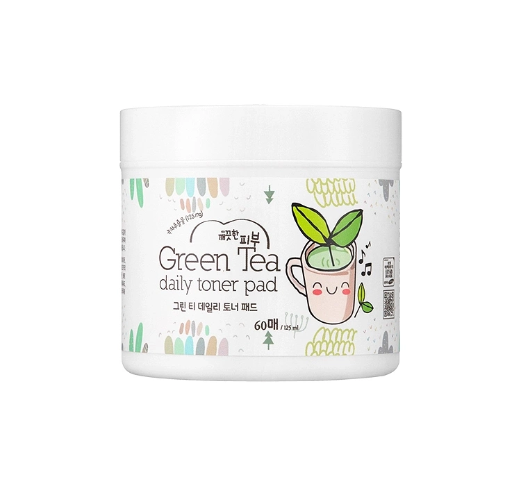 Esfolio Green Tea płatki tonizujące do twarzy z ekstraktem z zielonej herbaty 60 szt