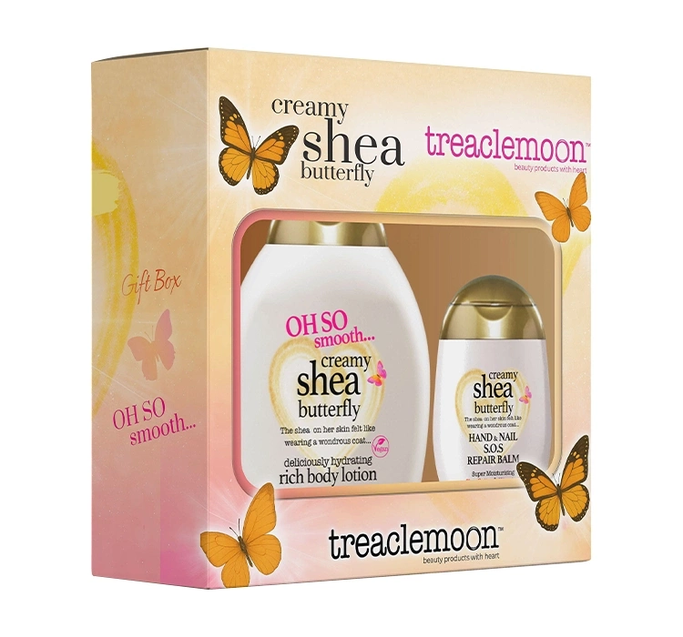 Treaclemoon Creamy Shea Butterfly zestaw do pielęgnacji ciała balsam do ciała + krem do rąk i paznokci
