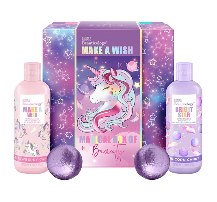 Baylis & Harding Beauticology zestaw prezentowy pianka do kąpieli 250 ml + żel pod prysznic 250 ml + kule do kąpieli 2 x 120 g