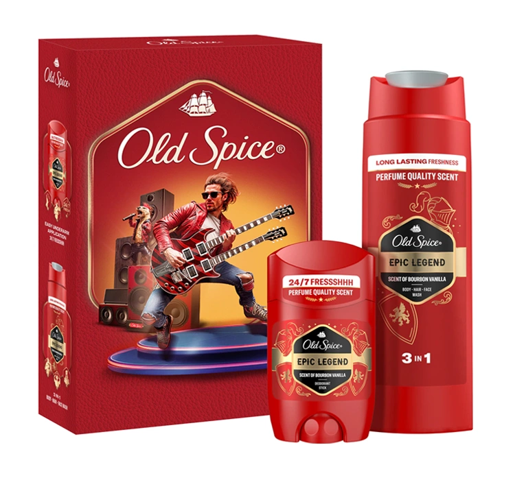 Old Spice Epic Legend zestaw prezentowy żel pod prysznic 3w1 250 ml + dezodorant w sztyfcie 50 ml