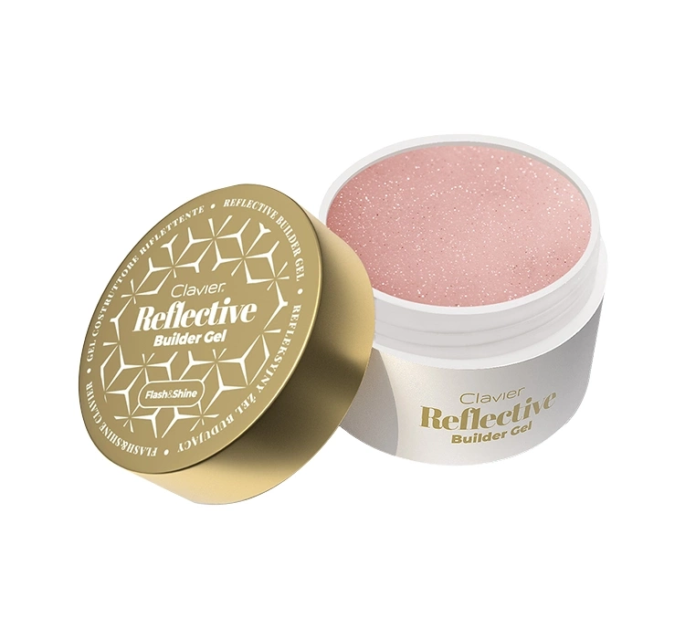 Clavier Reflectiv Builder Gel Flash & Shine refleksyjny żel budujący do paznokci 04 Nude Glow 30 g