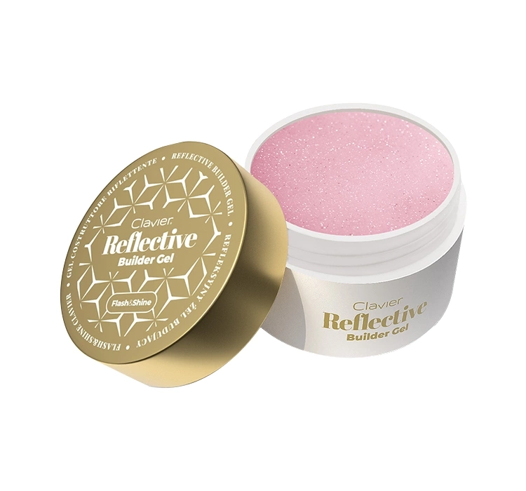 Clavier Reflectiv Builder Gel Flash & Shine refleksyjny żel budujący do paznokci 03 Twinky Pinky 30 g
