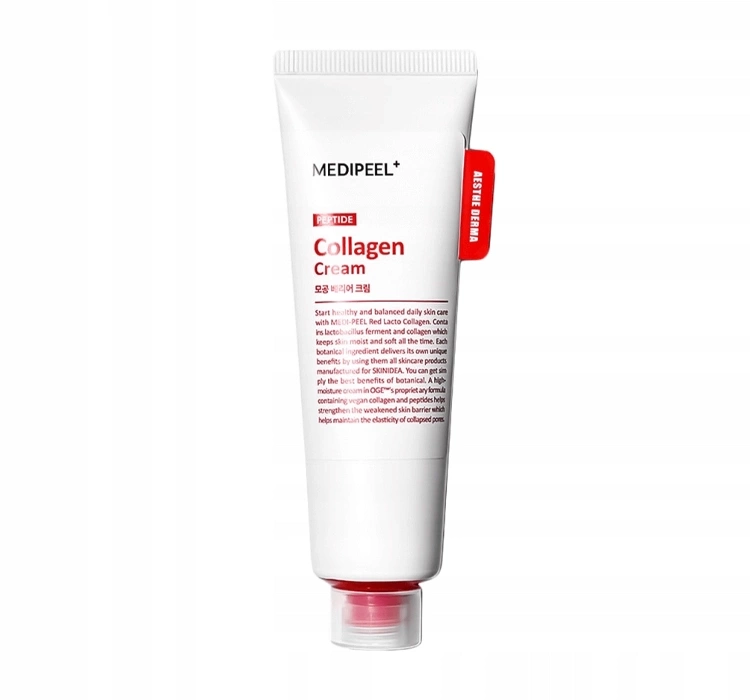 MEDIPEEL Red Lacto Collagen Barrier Cream ujędrniający krem do twarzy z kolagenem 80 ml