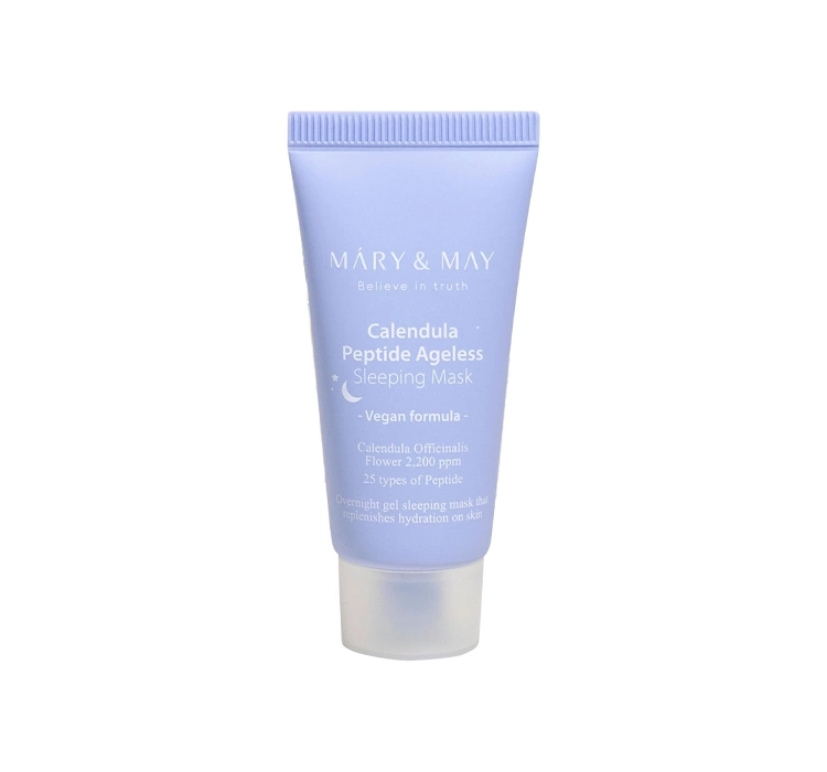 Mary&May Vegan Calendula Peptide Ageless Sleeping Mask łagodząco-ujędrniająca maseczka do twarzy na noc 30 g