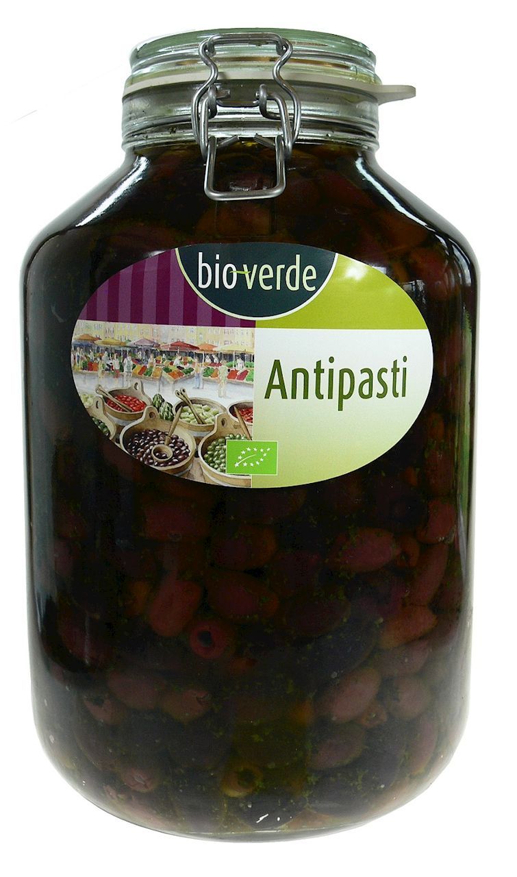 Oliwki czarne kalamata bez pestek z ziołami w oleju (słoik) - bio-verde 4.6 kg Bio - żywność