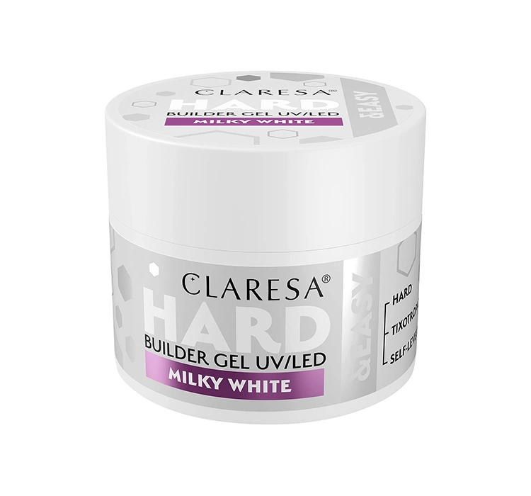Claresa Hard & Easy żel budujący Milky White 45 g