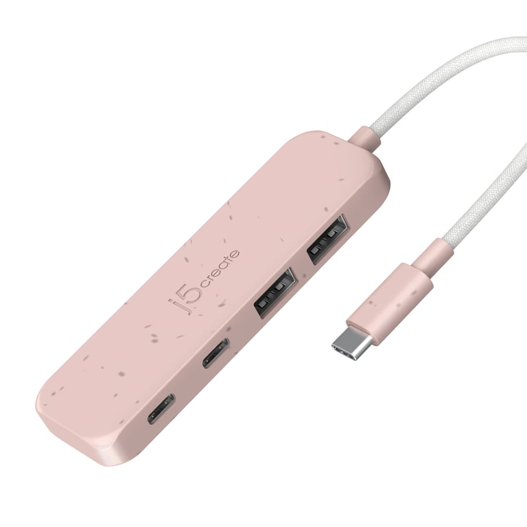 j5create JCH342ER USB 3.2 Gen 1 (3.1 Gen 1) Type-C 10000 Mbit/s Różowy