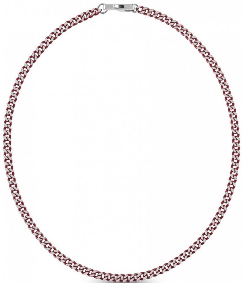 Biżuteria GUESS JUMN01381JWST. Naszyjnik, Kolor szary. Mężczyzna.