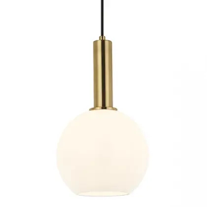 Wisząca lampa kulista 22071 zwis kula do sypialni złoty biały