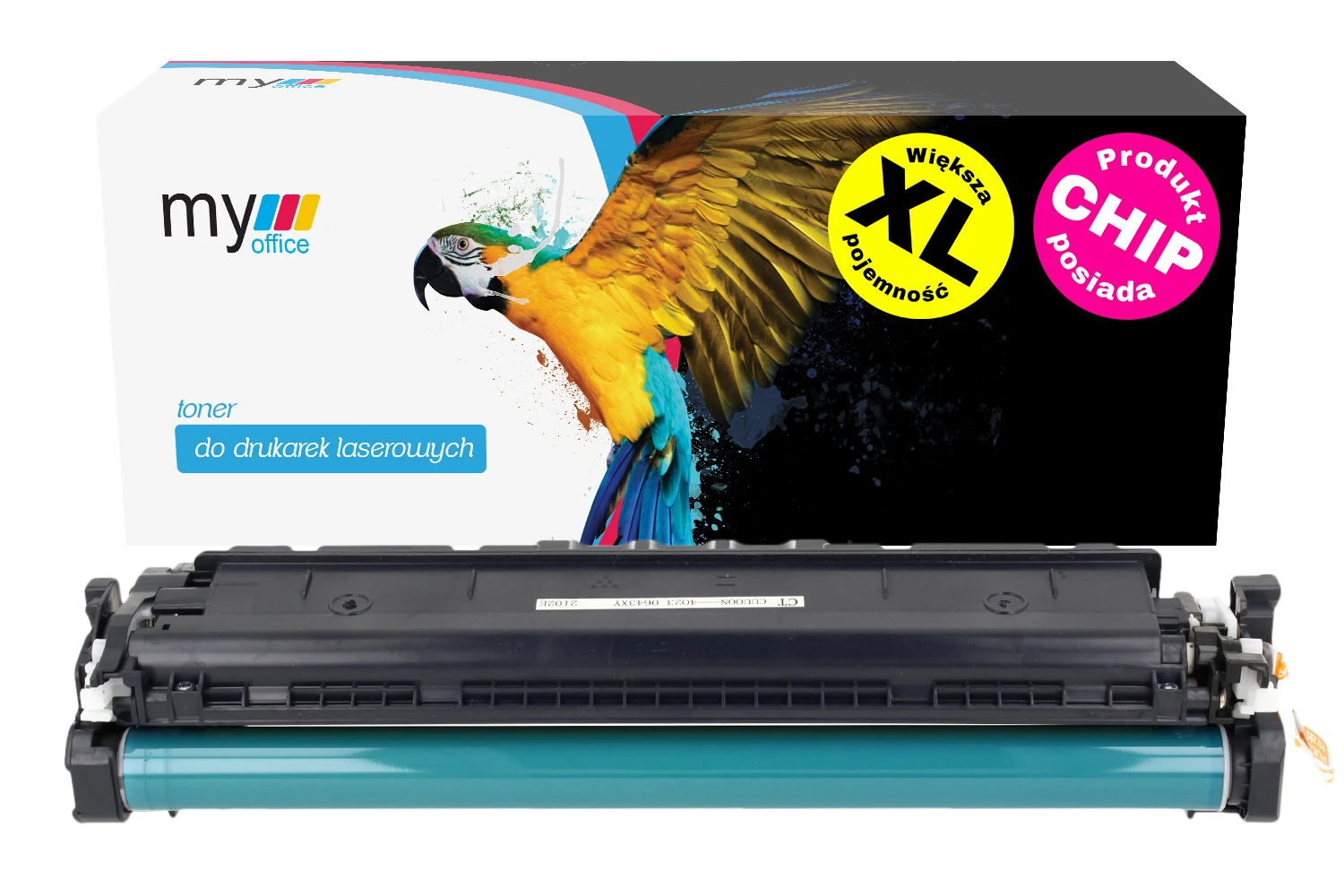 Toner W2201X C (220X) z CHIPem do HP certyfikowany zamiennik marki My Office z dożywotnią gwarancją