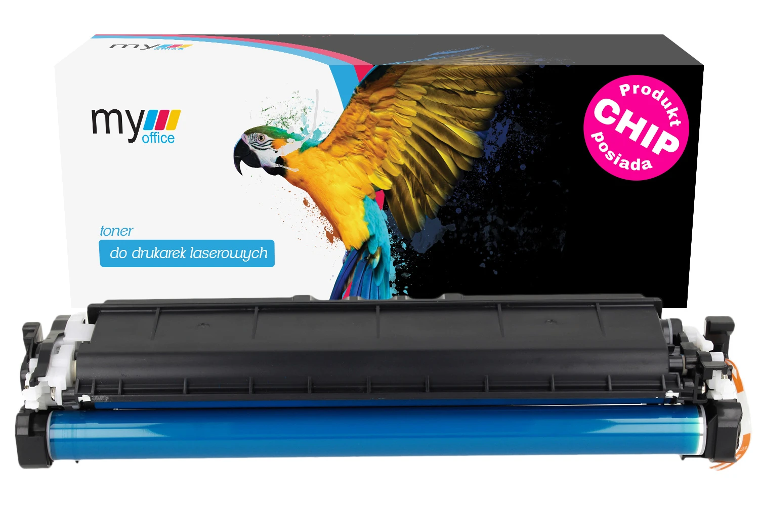 Toner W2201A C (220A) z CHIPem do HP certyfikowany zamiennik marki My Office z dożywotnią gwarancją (1)