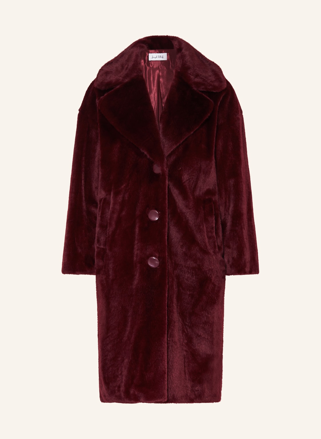 Joseph Ribkoff Płaszcz Ze Sztucznego Futra rot