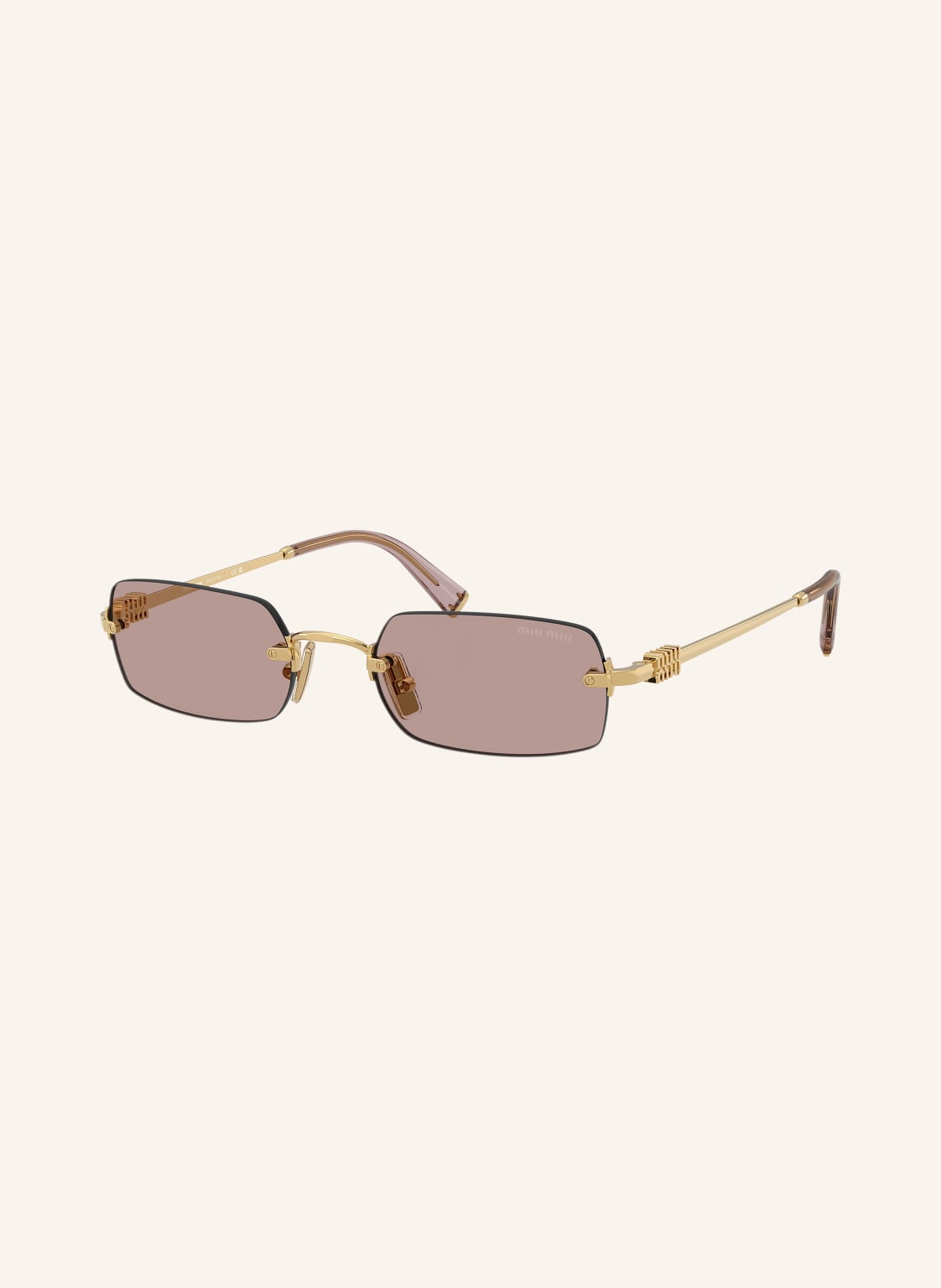 Miu Miu Okulary Przeciwsłoneczne mub50s gold