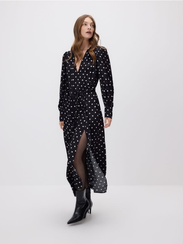 Reserved - Sukienka z wiskozy - wielobarwny