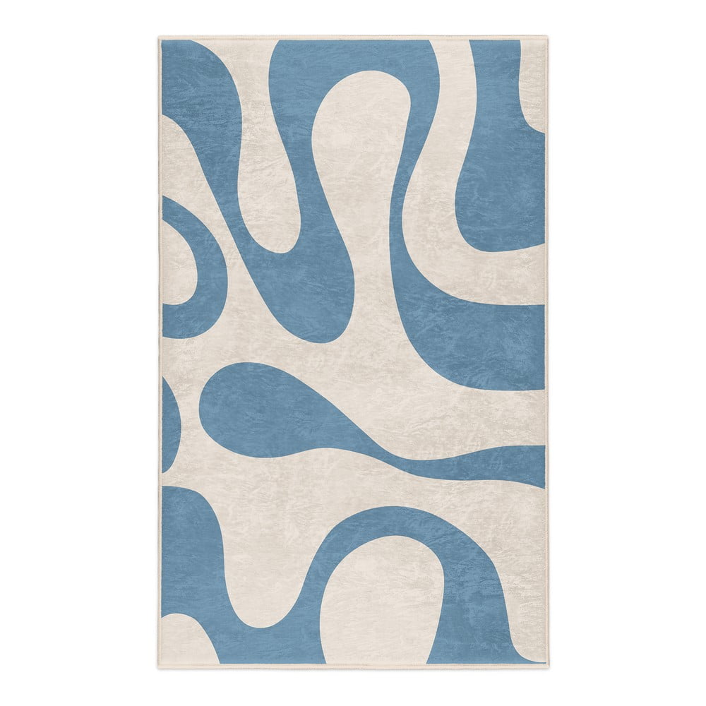 Niebieski dywan odpowiedni do prania 120x180 cm Blue Latte – Mila Home