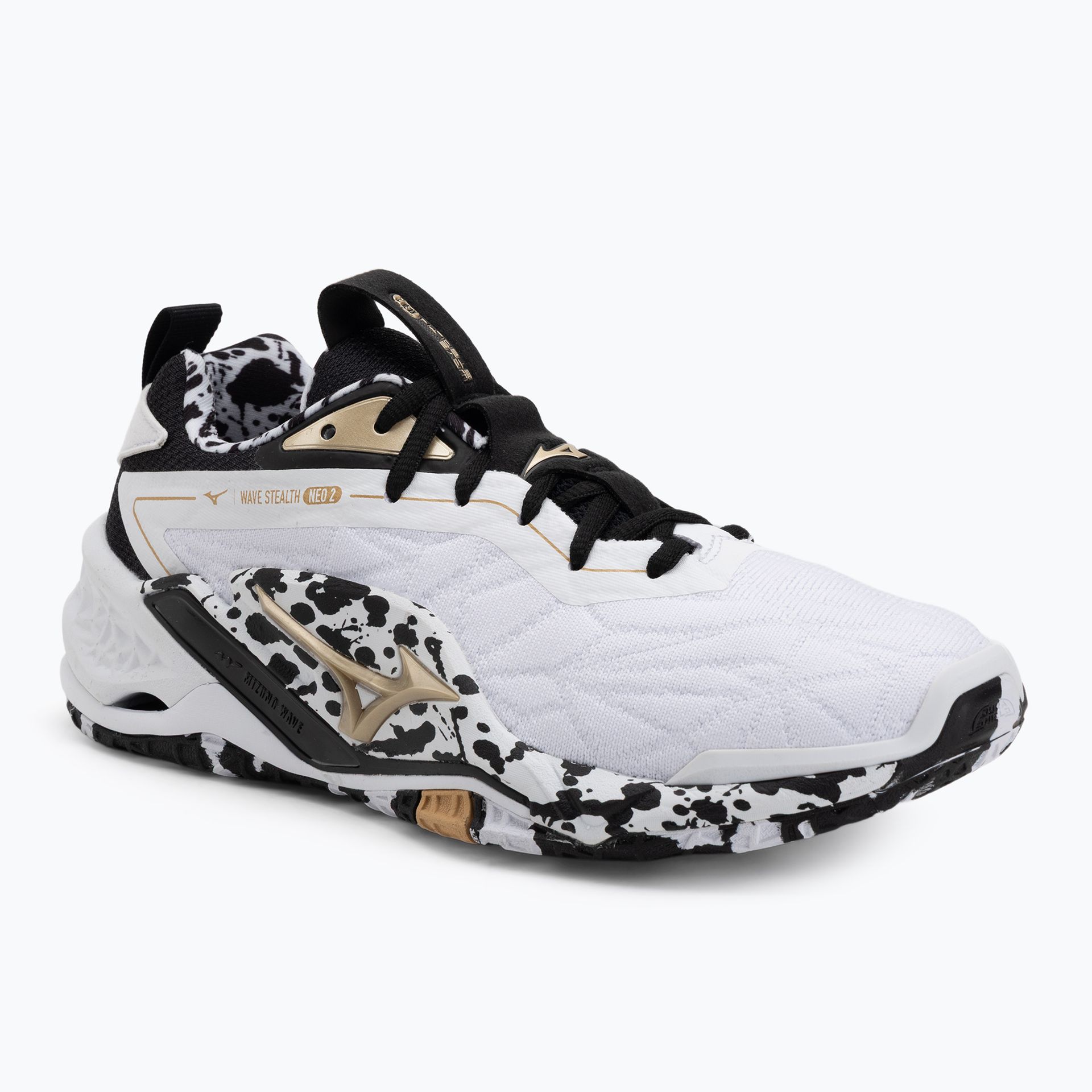 Buty do piłki ręcznej Mizuno Wave Stealth Neo 2 white/black/ge gold WYSYŁKA W 24H 30 DNI NA ZWROT